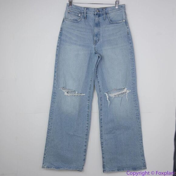 NEW Madewell Superwide-Leg Jeans in Blaisdell Wash, 30 - Picture 3 of 16